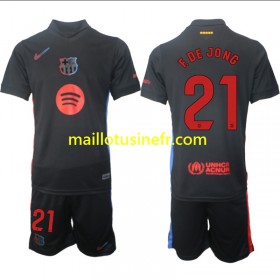 Maillot de Foot FC Barcelone F DE JONG 21 Extérieur 2024-25 - Enfant